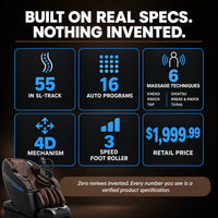 Full Body Massage Chair Designed for Home Recovery, 4D SL-Track Rollers, Zero Gravity Recline, 16 Programs — product view 6