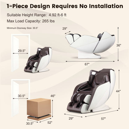 [Lifetime Warranty (Limited-Time Offer)] Provox 27-Comfort Full Body Massage Chair with SL Track Airbags Heating