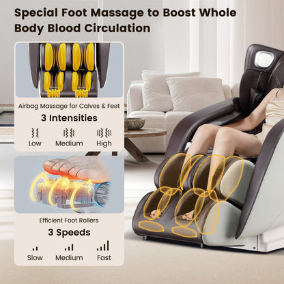 [Lifetime Warranty (Limited-Time Offer)] Provox 27-Comfort Full Body Massage Chair with SL Track Airbags Heating